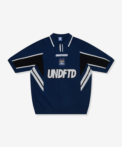UNDEFEATED HO25 S/S KNIT POLO SHIRT - BLUE