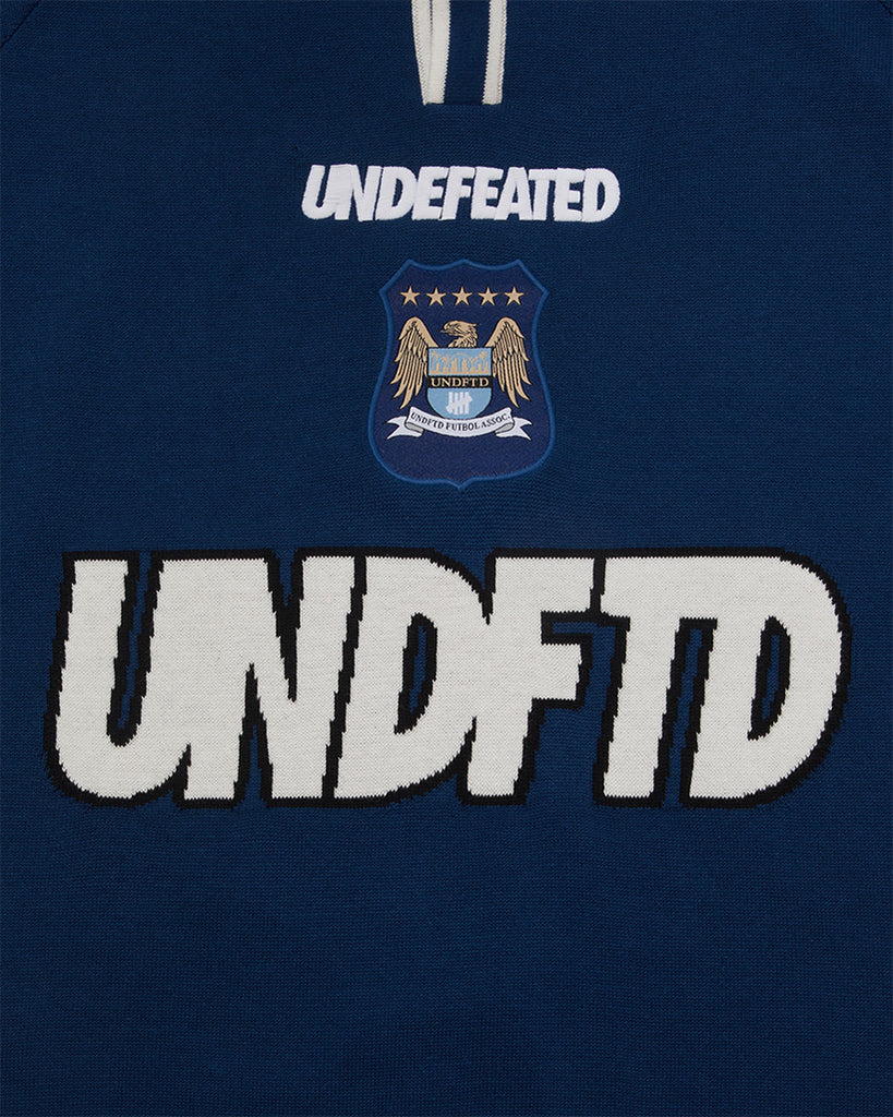 UNDEFEATED HO25 S/S KNIT POLO SHIRT - BLUE