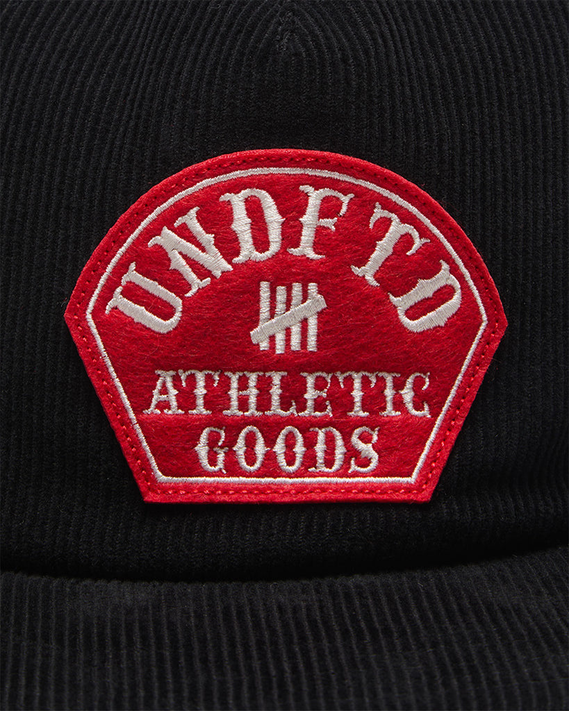 UNDEFEATED HO25 CORD RETRO CROWN PATCH CAP - BLACK