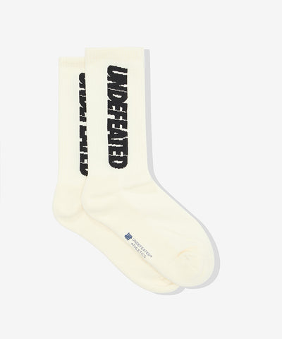 UNDEFEATED HO25 DAILY SOCKS - WHITE
