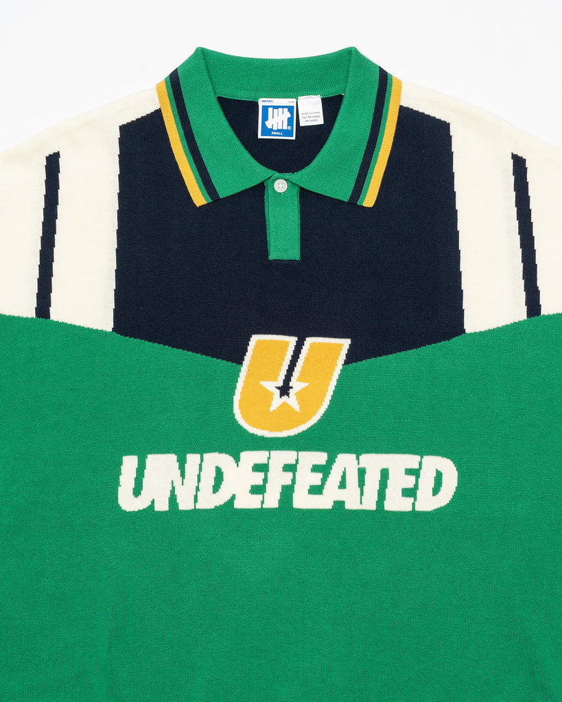 UNDEFEATED SP26 SOCCER KNIT POLO SHIRTS - GREEN
