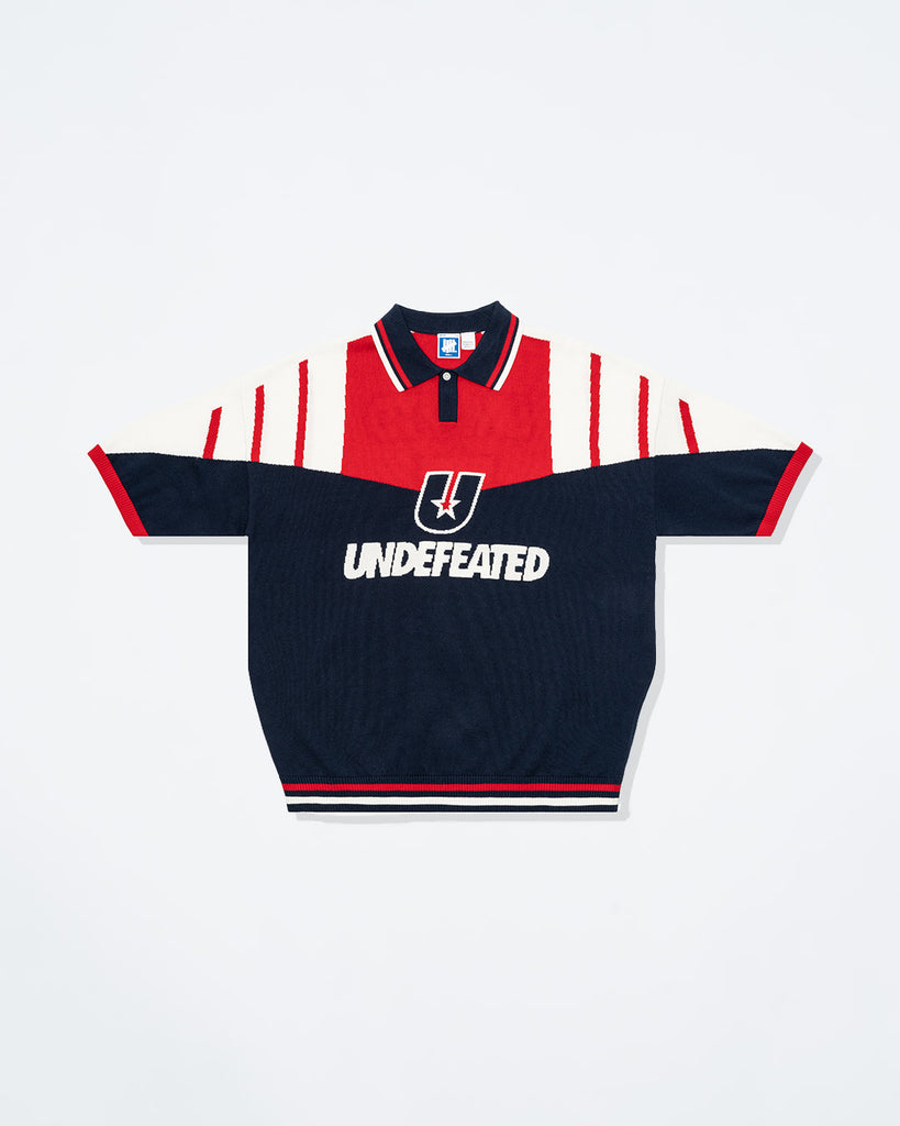 UNDEFEATED SP26 SOCCER KNIT POLO SHIRTS - NAVY