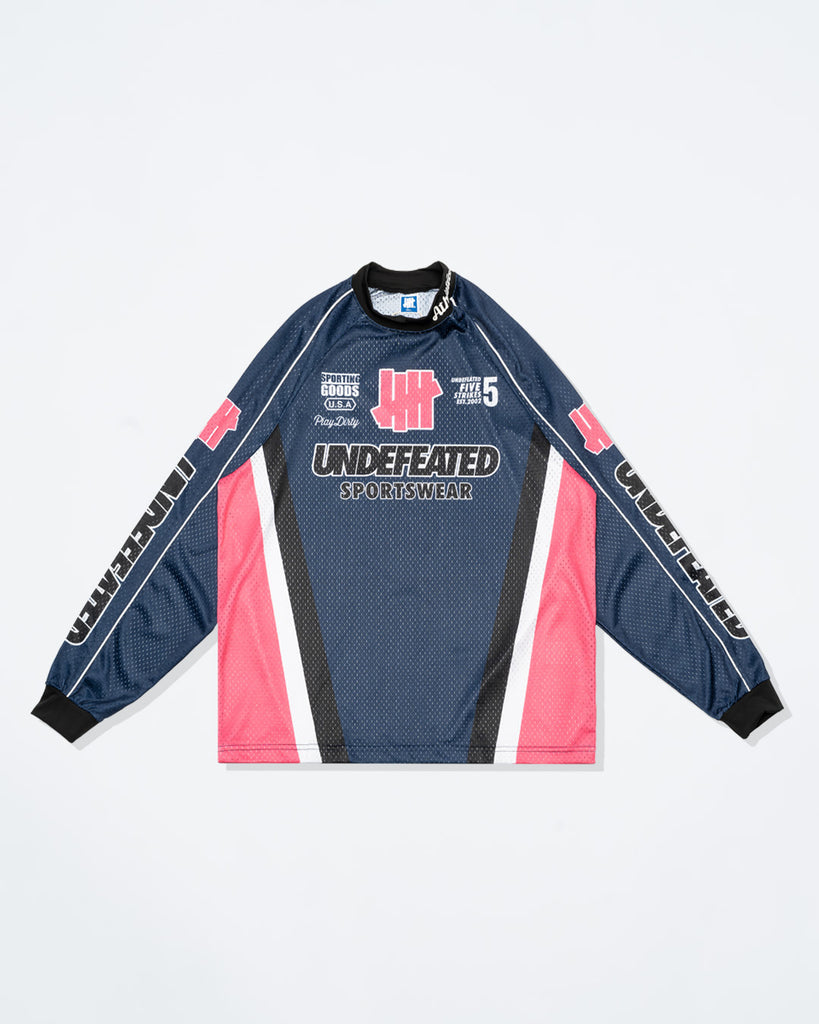 UNDEFEATED SP26 MOTO MESH JERSEY - NAVY