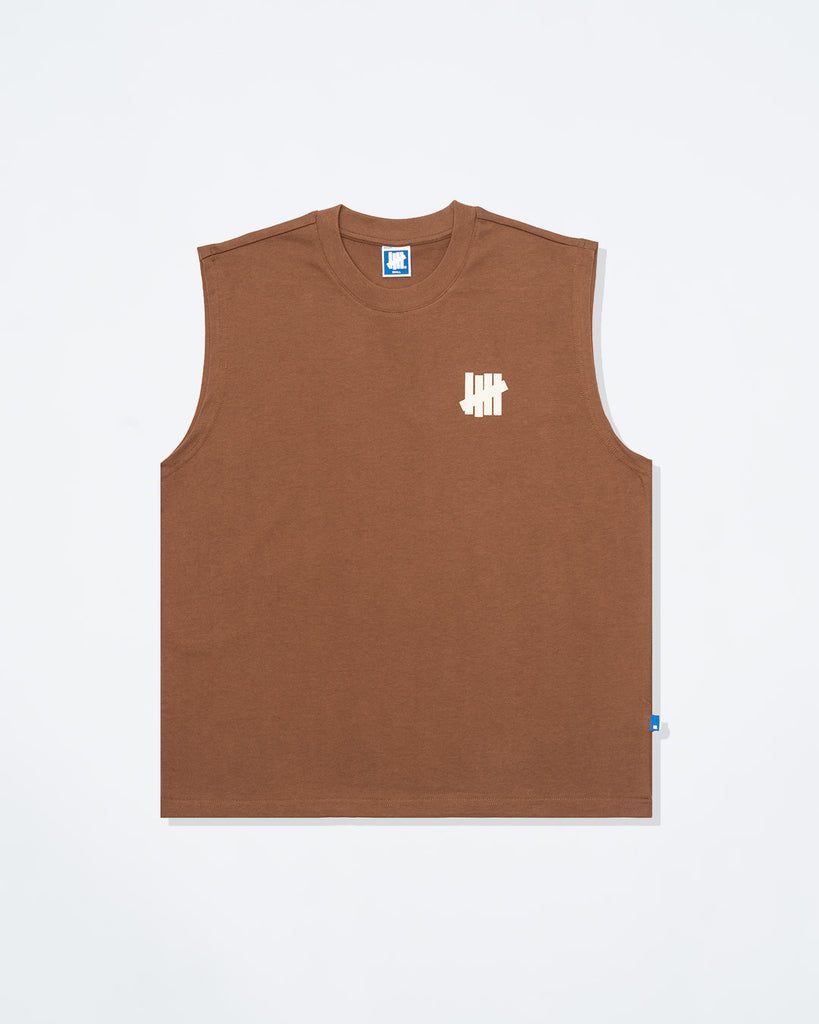 UNDEFEATED SP26 ICON SLEEVELESS TEE - BROWN