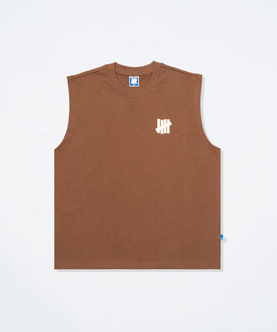 UNDEFEATED SP26 ICON SLEEVELESS TEE - BROWN