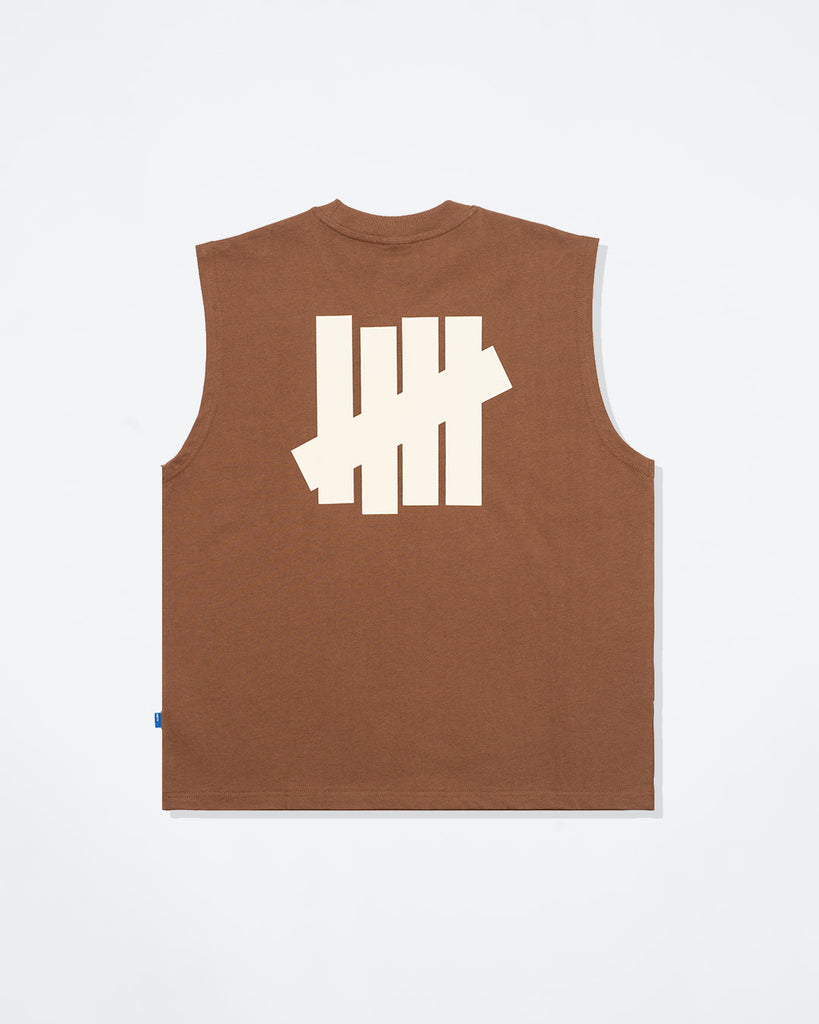 UNDEFEATED SP26 ICON SLEEVELESS TEE - BROWN