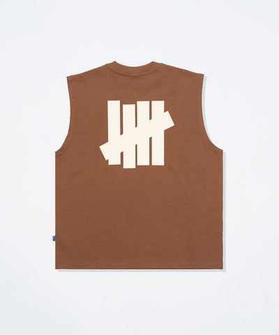 UNDEFEATED SP26 ICON SLEEVELESS TEE - BROWN