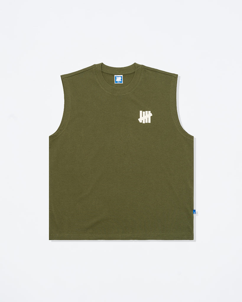 UNDEFEATED SP26 ICON SLEEVELESS TEE - OLIVE