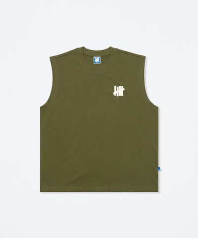 UNDEFEATED SP26 ICON SLEEVELESS TEE - OLIVE
