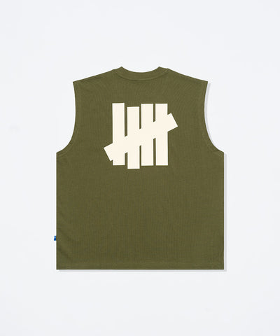 UNDEFEATED SP26 ICON SLEEVELESS TEE - OLIVE