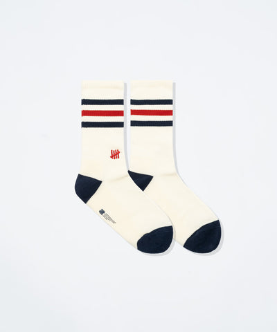 UNDEFEATED SP26 STRIPED SOCKS - NAVY