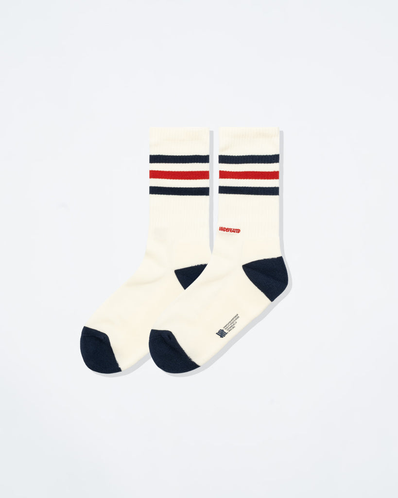 UNDEFEATED SP26 STRIPED SOCKS - NAVY