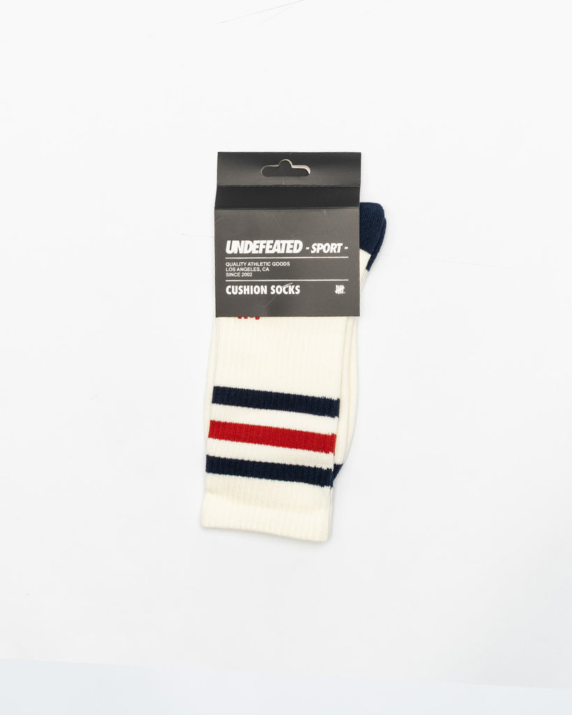 UNDEFEATED SP26 STRIPED SOCKS - NAVY