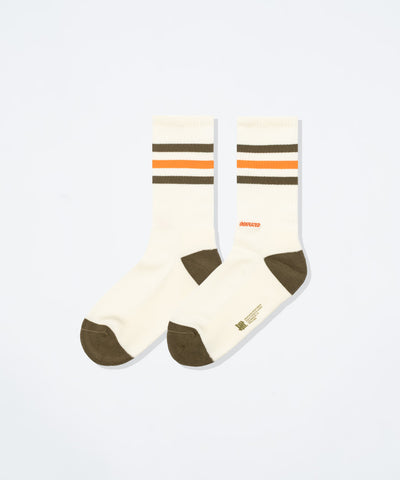 UNDEFEATED SP26 STRIPED SOCKS - OLIVE