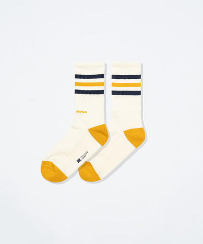 UNDEFEATED SP26 STRIPED SOCKS - YELLOW