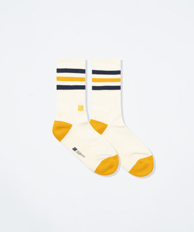 UNDEFEATED SP26 STRIPED SOCKS - YELLOW