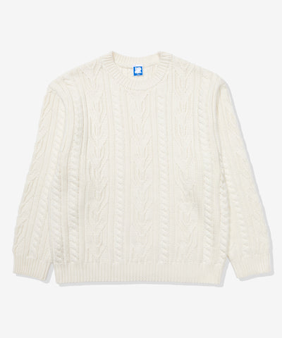 UNDEFEATED CNY25 CREW NECK SWEATER WHITE