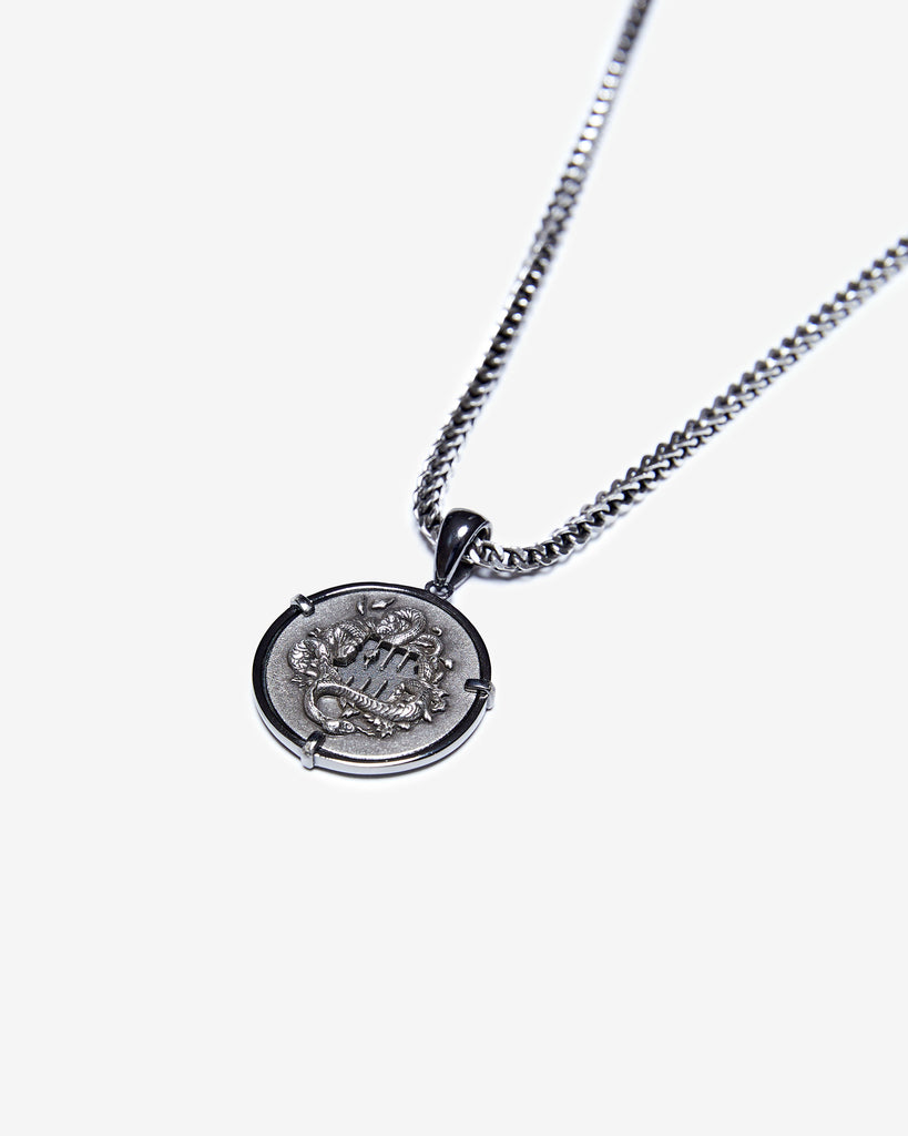 UNDEFEATED CNY25 COIN NECKLACE SILVER