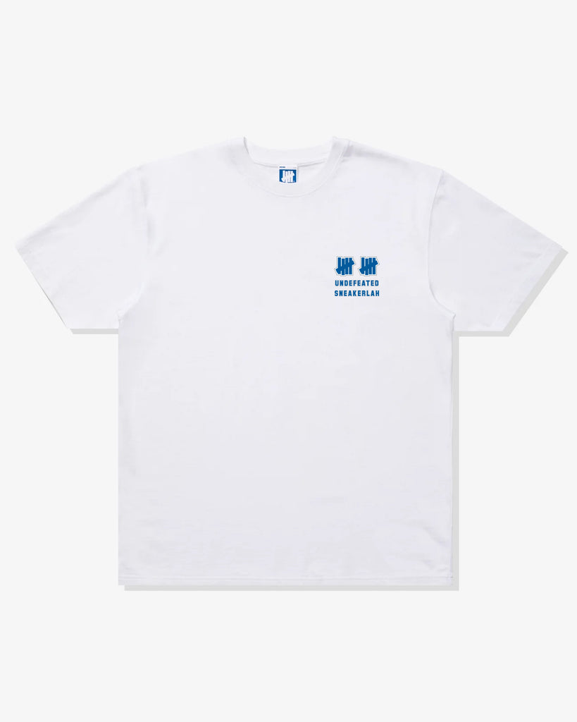 UNDEFEATED X SNEAKERLAH - 10YRS STRONG TEE - WHITE