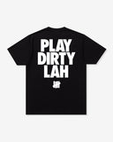 UNDEFEATED X SNEAKERLAH - PLAY DIRTY TEE - BLACK