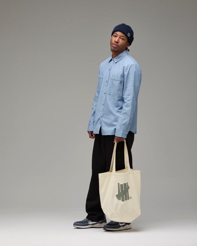 UNDEFEATED OVERSIZED TOTE NATURAL