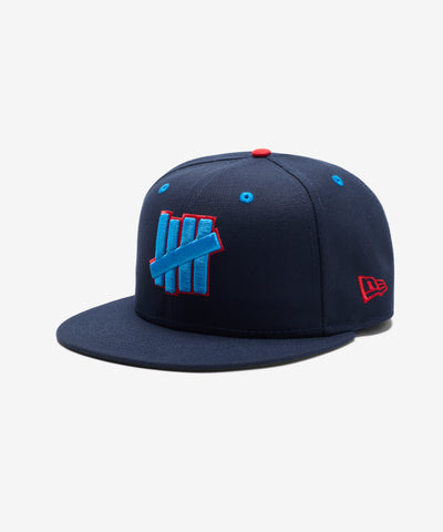 FA26 UNDEFEATED X NE ICON HAPPY FITTED - NAVY