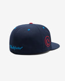 FA26 UNDEFEATED X NE ICON HAPPY FITTED - NAVY