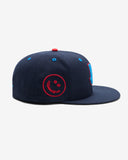 FA26 UNDEFEATED X NE ICON HAPPY FITTED - NAVY