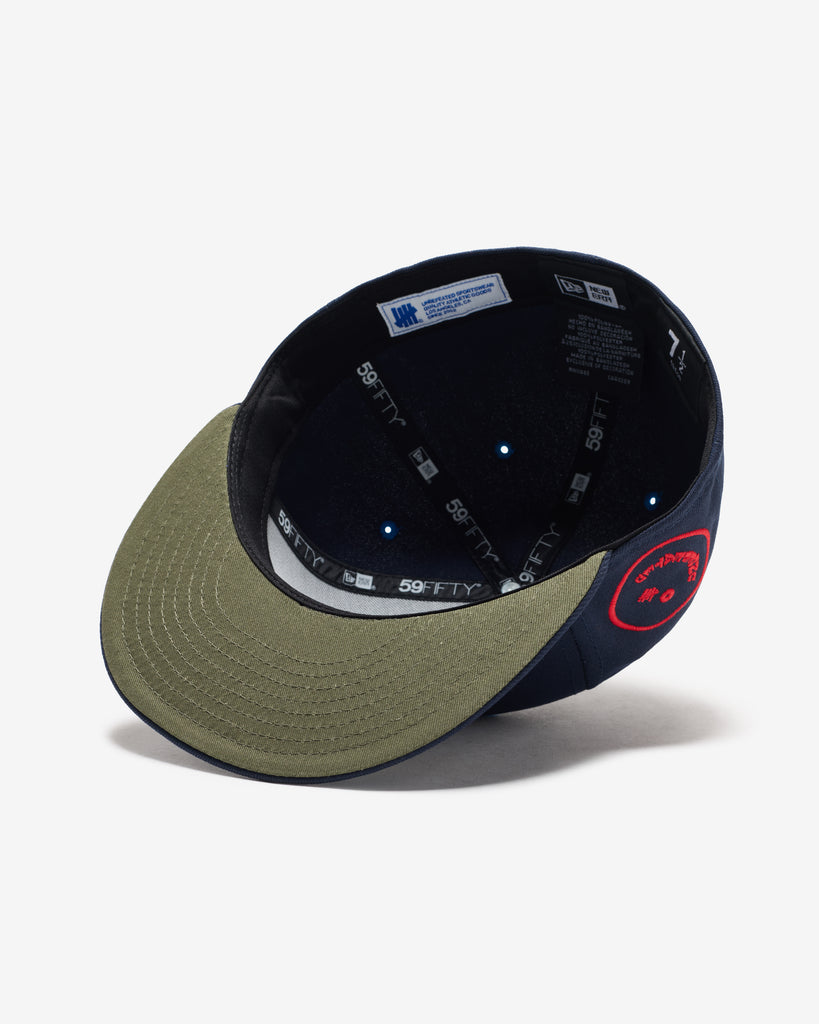 FA26 UNDEFEATED X NE ICON HAPPY FITTED - NAVY