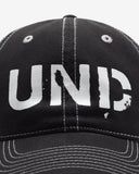 UNDEFEATED FA25 DISTRESSED STRAPBACK - BLACK