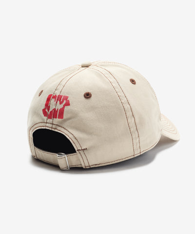 UNDEFEATED FA25 DISTRESSED STRAPBACK - SAND