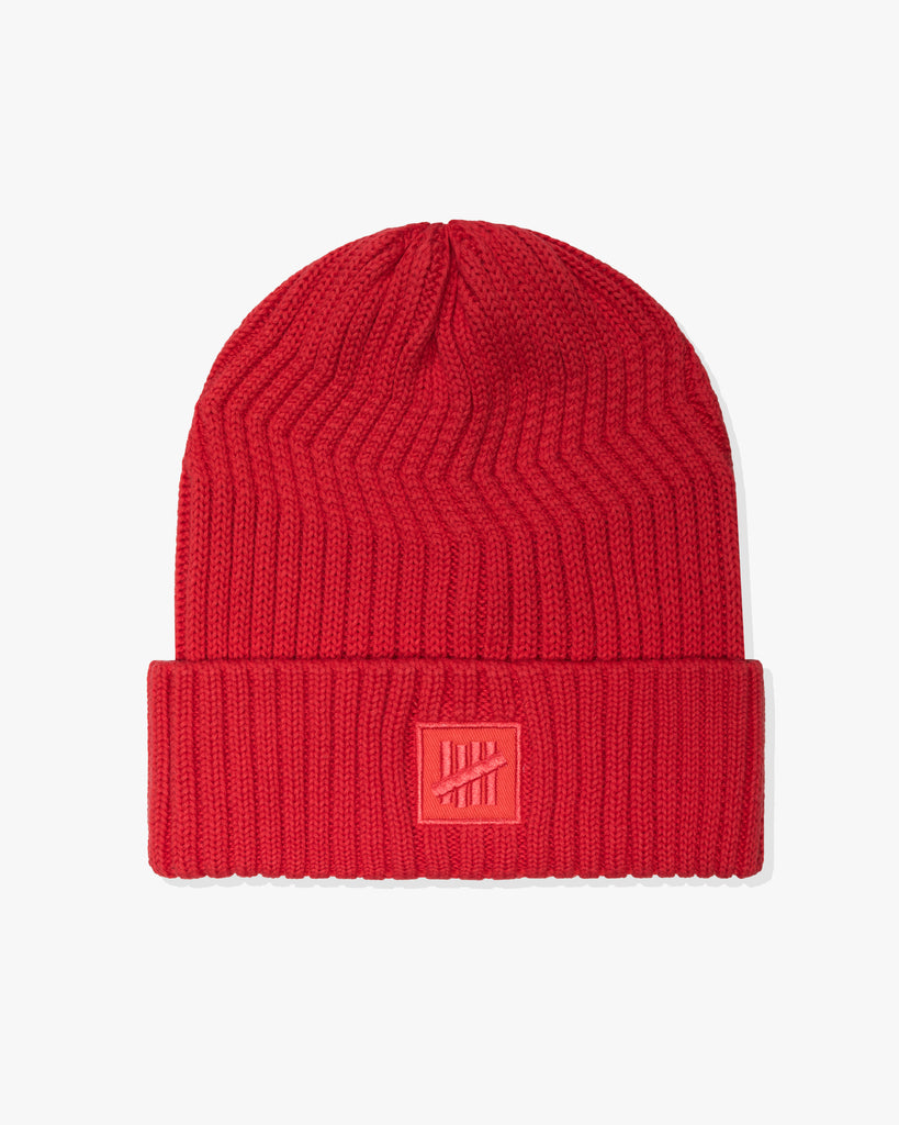 FA26 UNDEFEATED HEAVY GAUGE CUFF BEANIE - RED