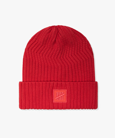 FA26 UNDEFEATED HEAVY GAUGE CUFF BEANIE - RED