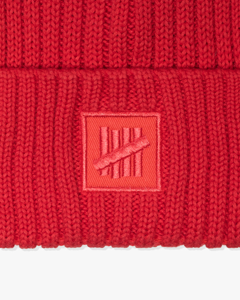 FA26 UNDEFEATED HEAVY GAUGE CUFF BEANIE - RED