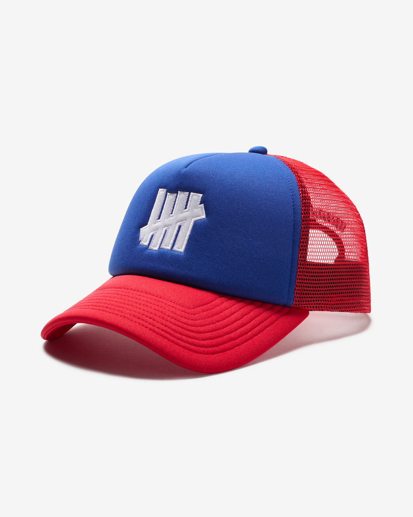 UNDEFEATED ICON TRUCKER - RED/BLUE