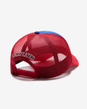 UNDEFEATED ICON TRUCKER - RED/BLUE
