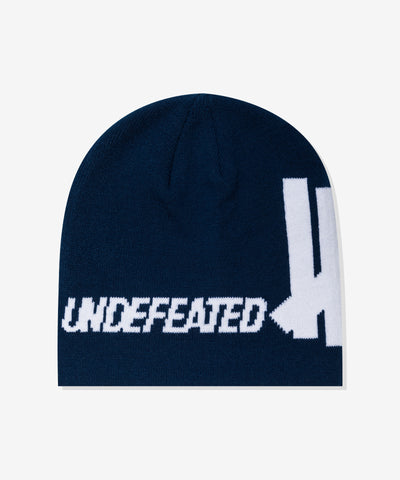 UNDEFEATED SP26 JACQUARD TOQUE BEANIE - NAVY