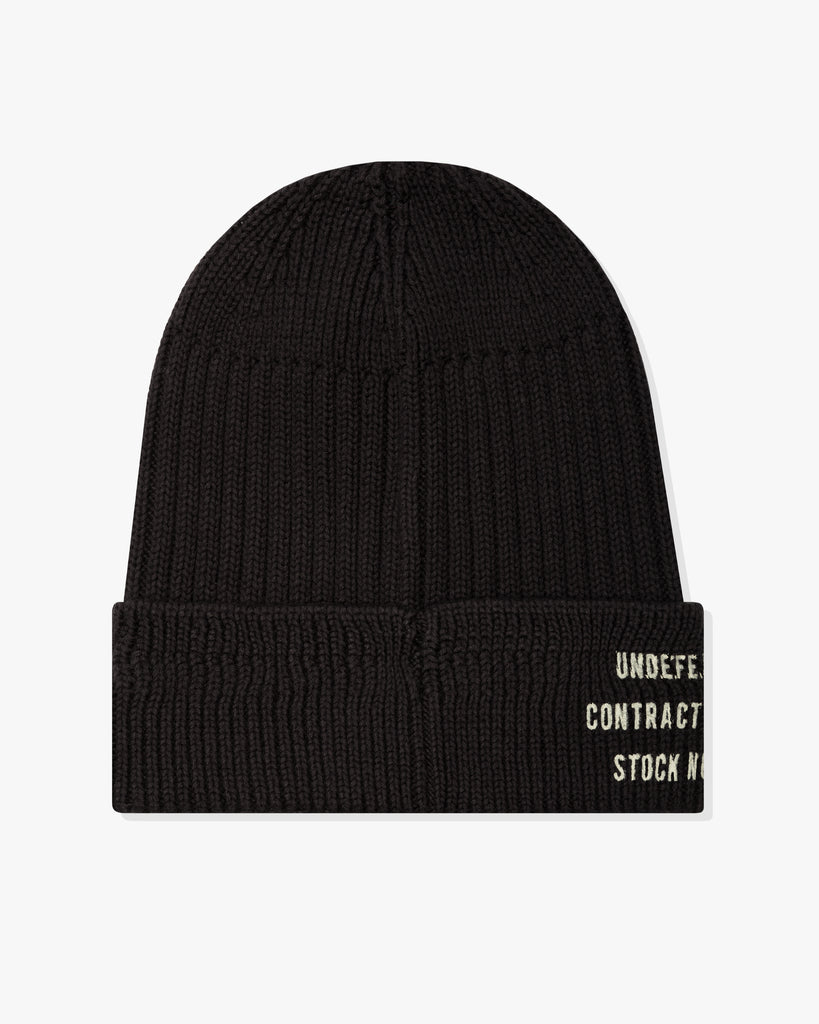 FA26 UNDEFEATED MILITARY CUFF BEANIE - BLACK