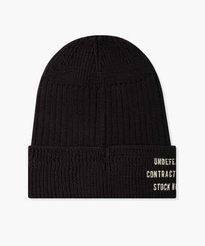 FA26 UNDEFEATED MILITARY CUFF BEANIE - BLACK