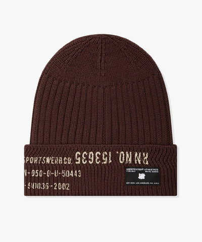 FA26 UNDEFEATED MILITARY CUFF BEANIE - BROWN