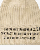 FA26 UNDEFEATED MILITARY CUFF BEANIE - CREAM