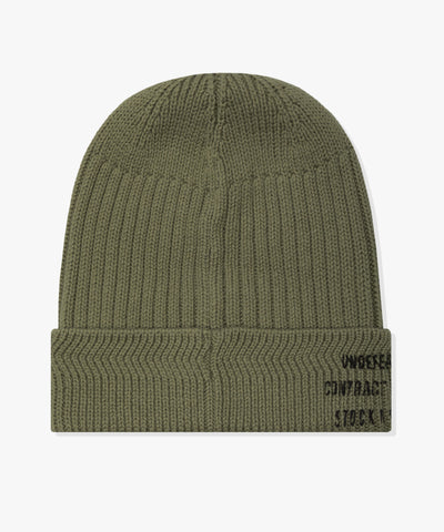 FA26 UNDEFEATED MILITARY CUFF BEANIE - OLIVE