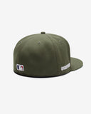 UNDEFEATED X NE X DODGERS LOGOS FITTED - OLIVE