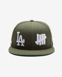 UNDEFEATED X NE X DODGERS LOGOS FITTED - OLIVE