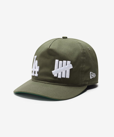 UNDEFEATED X NE X DODGERS LOGOS SNAPBACK - OLIVE