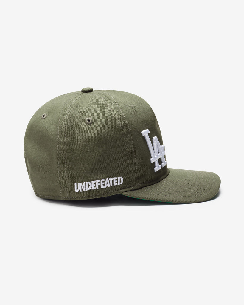 UNDEFEATED X NE X DODGERS LOGOS SNAPBACK - OLIVE