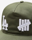 UNDEFEATED X NE X DODGERS LOGOS SNAPBACK - OLIVE