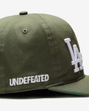 UNDEFEATED X NE X DODGERS LOGOS SNAPBACK - OLIVE