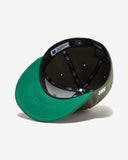 UNDEFEATED X NE X DODGERS STACKED LOGO FITTED - OLIVE