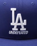 UNDEFEATED X NE X DODGERS STACKED LOGO FITTED - ROYAL